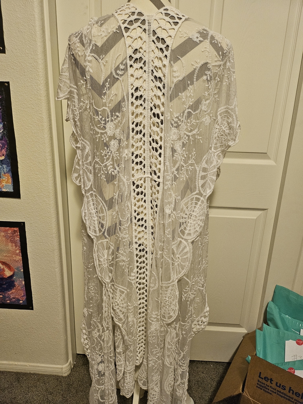 Roommates White Lace Swim Coverup - Picture 2 of 6